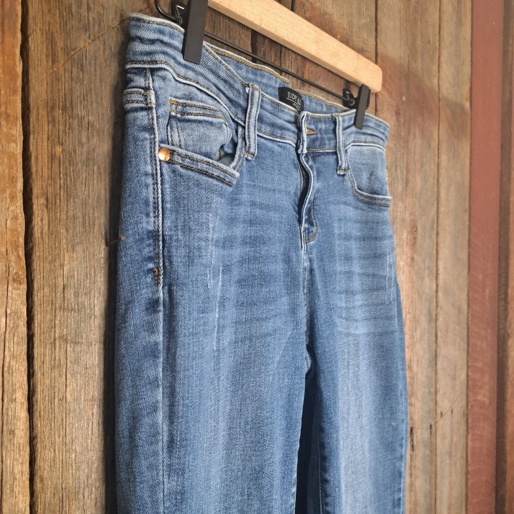Western Americana Flare Boho Festival Judy Women's Blue Jeans Size 9/29 Boot Cut